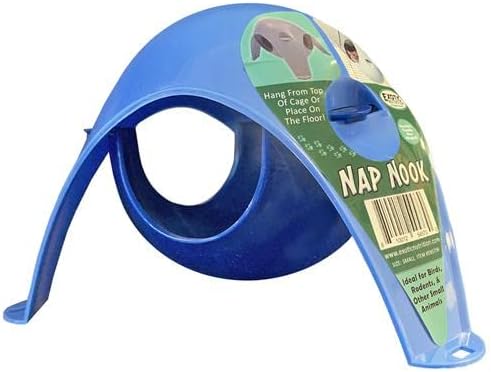 Exotic Nutrition Nap Nook - Unique Nest Pod Cage Accessory Toy - Use Grounded or Hanging - Sugar Gliders, Hamsters, Mice, Rats, Birds, Degus, Chinchillas, & Other Small Pets (Large)