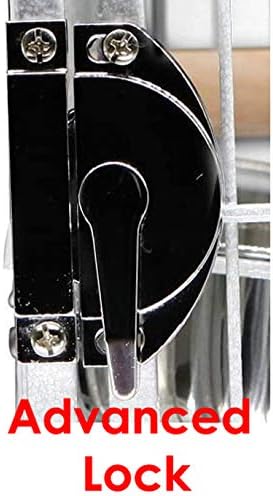 54-Inch Large Wrought Iron Metal Bird Flight Breeder Cage Tight 1/2-Inch Bar Spacing with Side Breeding Nesting Box Doors with Removable Rolling Stand