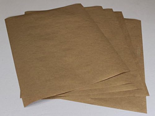 Small Sizes, Custom Orders, 100 Count Pre Cut Sheets, 60 Pound Kraft Paper - Up to 250 Ft