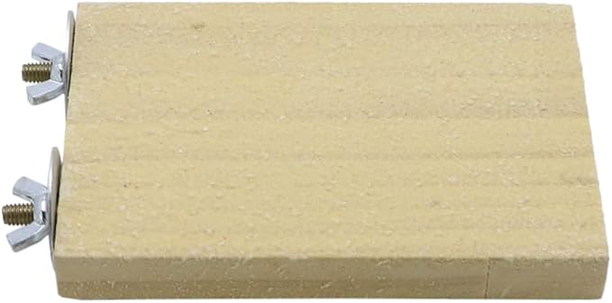 Bird Parrot Perch Stand Platform Natural Wooden Coarse Sand Grinding Claw Stand Suitable for Parrot Parakeet Cockatiel Budgie Conures Lovebird Finch