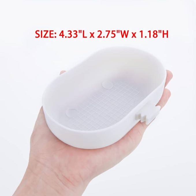 3 Pack Small Bird Plastic Feeder Seed Food Feeding Cup for Bird Parakeet Budgie Cockatiel Lovebird