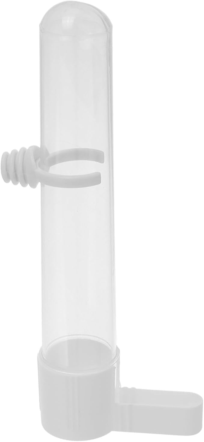 Bird Water Dispenser for Parrots 2.20 Oz Portable Feeding Cup Hollow Design Easy to Clean Removable Small Bird Feeder for Hamsters Rabbits and Small Animals