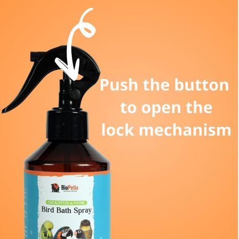 Bird Bath Spray for Parrots & All Birds – Helps Soothe Dry, Itchy Skin & Support Healthy Feathers – Herbal Eucalyptus & Thyme Formula, No Essential Oils – 8 Fl Oz Bird Mist