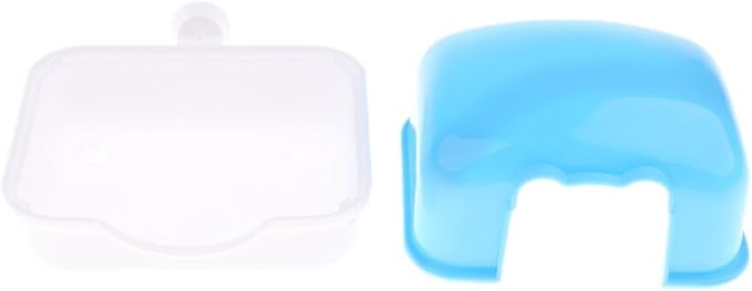 2 x Plastic Hamster House, Spleeping Room, Hideout Hut Exercise Natural Funny Nest, Blue & Pink