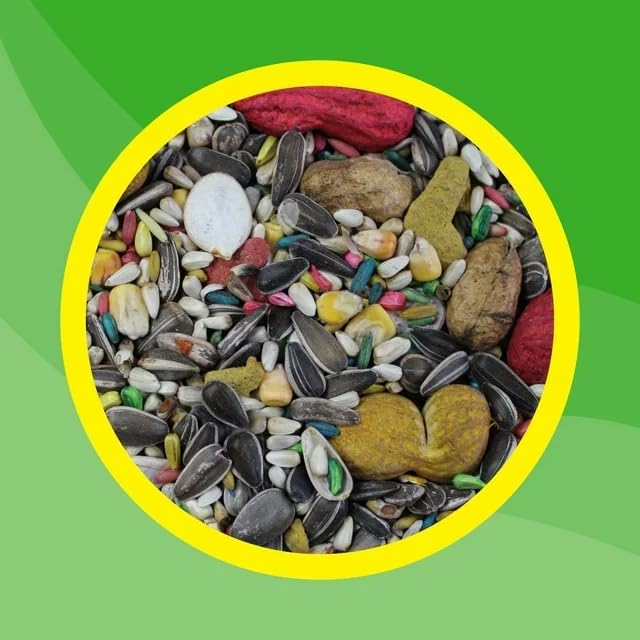 3-D Pet Products Premium Parrot Bird Food Seeds, with Probiotics, Excellent for Parrots, Cockatoos and Macaws 8 lb. Bag