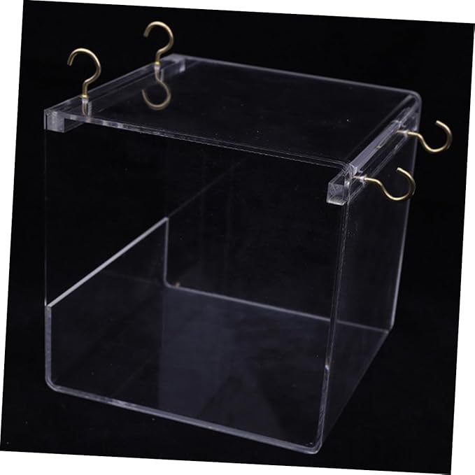 BESPORTBLE Parrot Bathtub Large Bird Bath Cage Covered Bird Bowl May Differ from Image