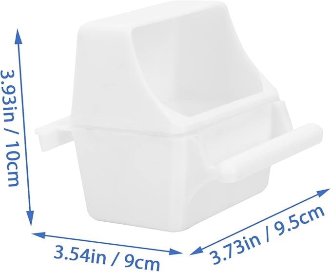 3pcs Splash Bird Food Container for Parrots Convenient Feeding Boxes Plastic Bird Feeder for Indoor Outdoor Use Easy Install Clean