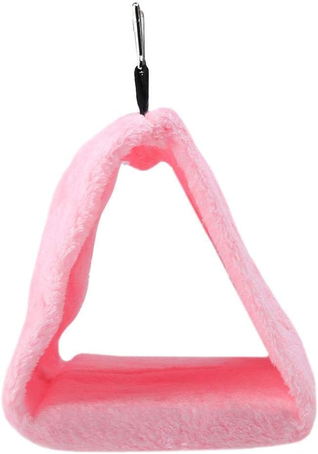 Peony Parrot Hammock Bird Nest Warm Soft Plush Hammock Hanging Cage Tent for Birds Parrot Winter Warm Bed Pet Toy Pouch Cotton Bed (M-)