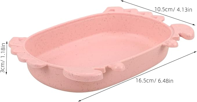 Parakeet Bath Tub for Cage Crab Themed Accessory with Non Slip Base for Parrots and Outdoor Birdcage Bathtub for Parrot Parakeets Cockatiels Canary