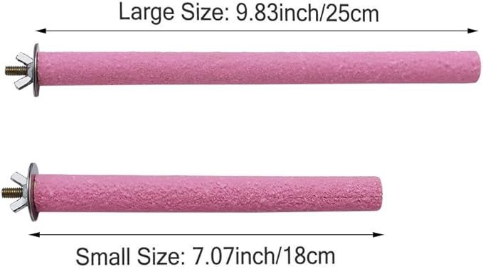 Litewoo Bird Perch Grinding Stand for Bird Parrot Budgie Parakeet Cockatiel Conure Lovebird Finch（7.09" / 18cm）