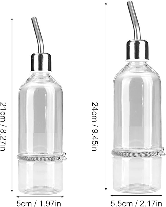 1 Pc Automatic Pet Bird Water Feeder Stainless Steel Ball Nipple Parrot Bird Hanging Water Feeding Bottle for Rabbits Guinea Pigs Hamsters Chinchillas