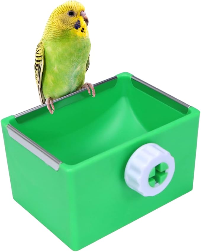 Litewoo Bird Food Bowl Feeder Colorful Basin Durable Cage Accessories Suitable for Birds Parrot Parakeet Cockatiel Budgie Finch Hamster Rat