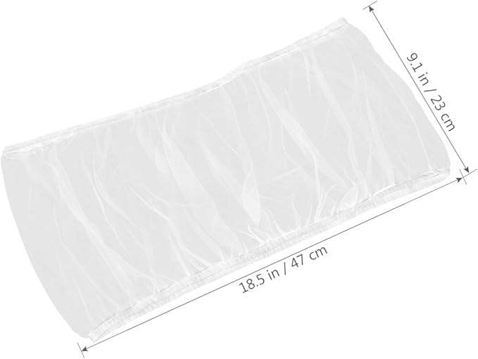 Ipetboom Universal Bird Cage, 61.02 X 11.81 Inches White Bird Cage Net Cover, Parrot Nylon Mesh Net Cover, Lightweight and Breathable for Pet Use