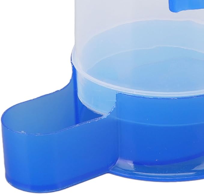 Pssopp Automatic Bird Feeder & Water Dispenser, Clear Bird Food Seed Dispenser, Hanging Cage Feeder, 800ml, Blue, Plastic, Adult, Modern, Medium Breeds, Outdoor, Multiple Pets
