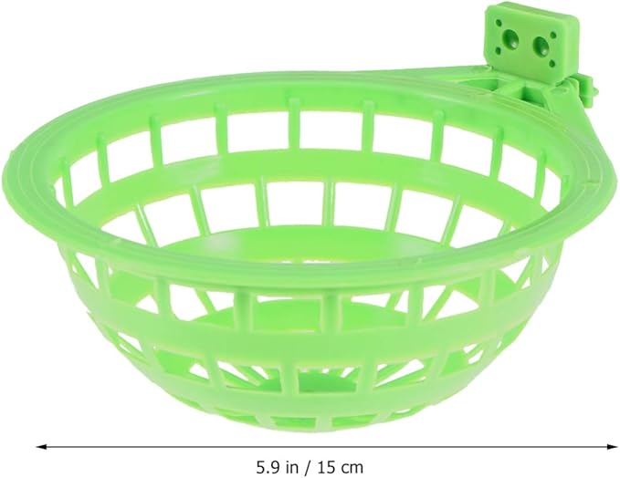 POPETPOP Plastic Canary 3pcs Nest-Bird Nest Plastic Hollow Hanging Cage Eggs Hatching Tool Pan Finch Parrot Canary Pigeon Hanging Nest Bowl
