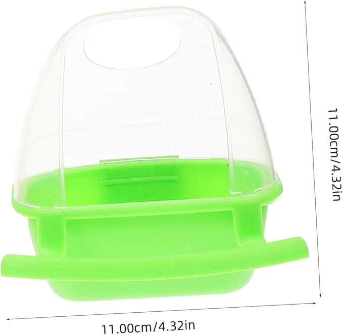 POPETPOP Bird Cage Feeder, 2Pcs - Convenient Hanging Design Plastic Material, Large Capacity, Easy to Install and Use, Versatile for Multiple Pets