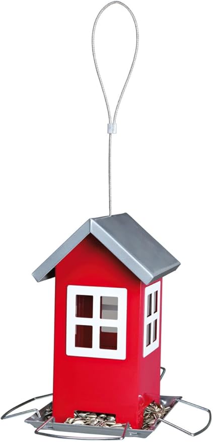 Trixie Bird Feeder Red/Silver 19 × 20 × 19 cm 1 L