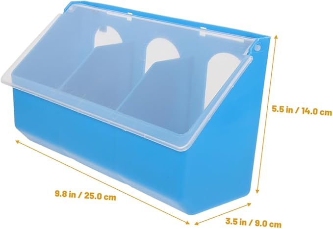 Totority 2pcs Three Pigeon Feeder Lid Hanging Bird Feeding Cups for Pigeon and Poultry Multi-Functional Plastic Feeders for Easy Access to Food and Water Promoting Healthy Diet