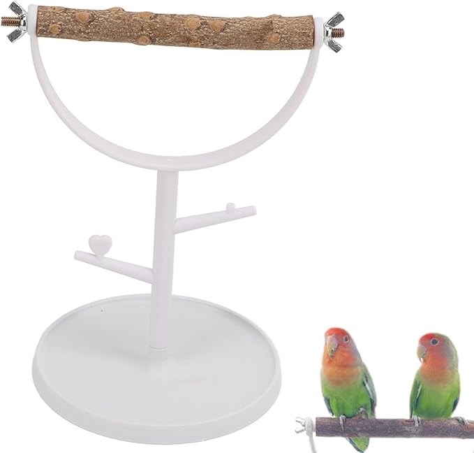 Bird Table Stand Bird Perch Bird Perch Parakeet Training Stand Play Stand Tree Claw Sharpening Bird Athletic Toy Rest Playground Wood Birdcage Accessories