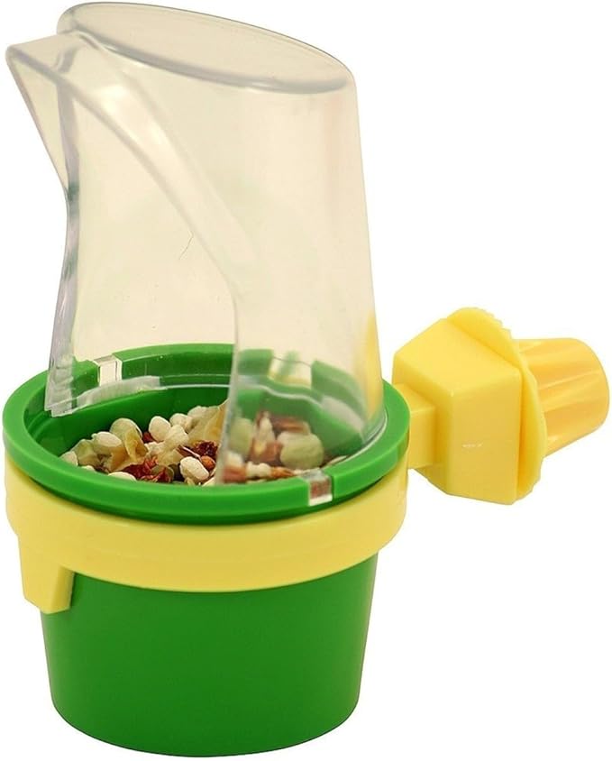 JW Pet Bird Cage Clean Cup Feeder & Water Cup Bird Accessory, Medium (Assorted Colors)