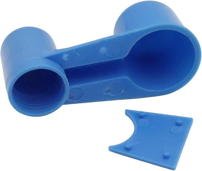 12Pcs Automatic Bird Drinker Feeder Plastic Soda Pop Water Bottle Cup or Pigeons Parrot Chicken Feeder Poultry Cage Cup Supplies (Blue)