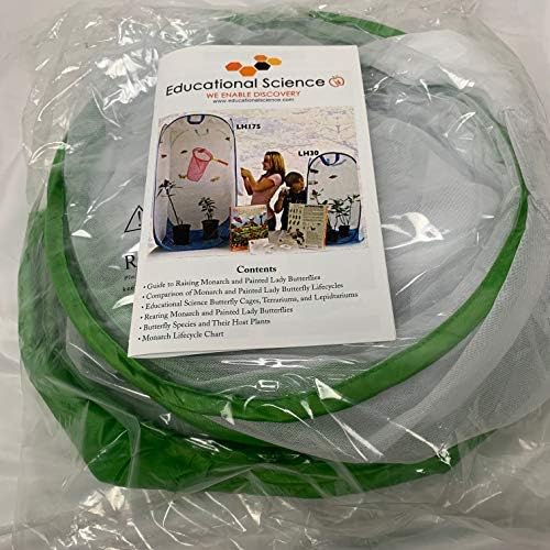 Professional Pop-Up Butterfly Cage/Terrarium, 27 x 27 x 48-inch, Green, LH175G