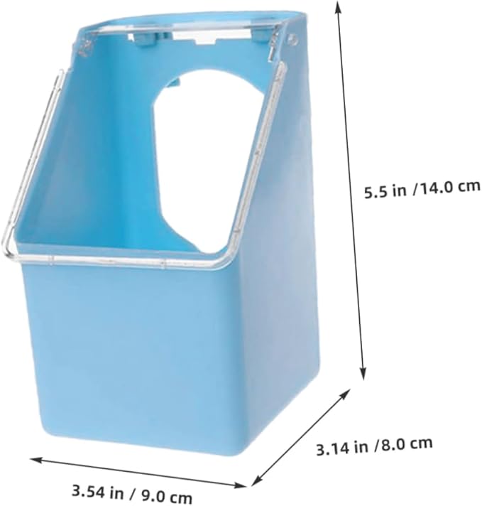 Milisten 4-Pack Hanging Pigeon Feeders Plastic Bird Food Dispenser for Pigeon Cage and Quail Feeder Easy to Install and Clean 5.51X3.54X3.14 Inch