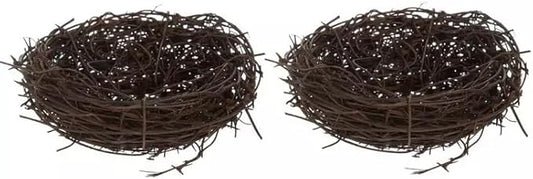 Spring Twig Mini Bird Nests - 2 Count (4 Inch)