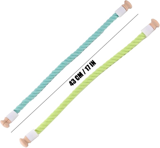 Bird Rope Stand Perch, Easy Mount on Backpack Carrier and Cage (Lemon Yellow, Large)