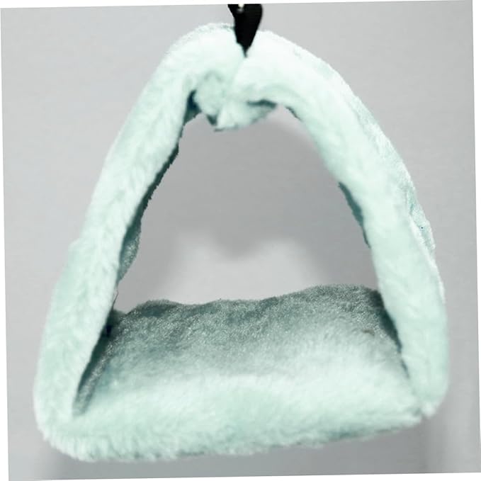 Warm Bird Nest House, Plush Snuggle Bird Hammock, Hanging Snuggle Cave Happy Hut Bird Parrot Hideaway for Pet Parrot Parakeet Cockatiel Conure Cockatoo(Blue)