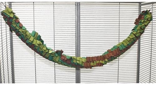 Boa Fleece Climber - Exciting Climbing Rope Decor Toy for Your Pet! Great for Sugar Gliders Squirrels Monkey Marmoset Rat Chinchilla Parrot Wild Bird Ferret