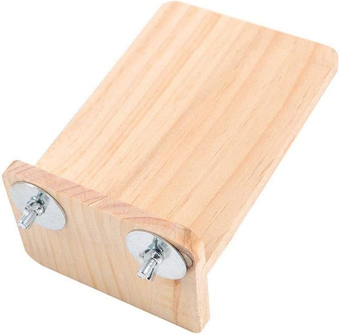 Litewoo Bird Perch Corner Platform Stand Shelf for Birds Budgie Parakeet Cockatiel Conure Cockatoo（Springboard）