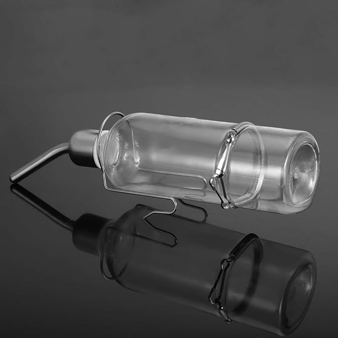 1 Pc Automatic Pet Bird Water Feeder Stainless Steel Ball Nipple Parrot Bird Hanging Water Feeding Bottle for Rabbits Guinea Pigs Hamsters Chinchillas
