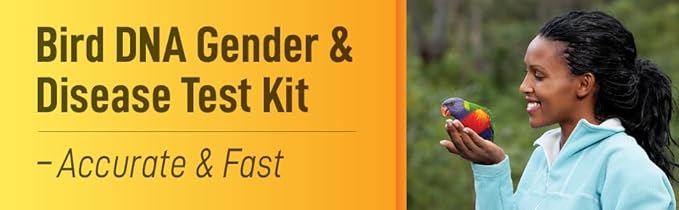 Bird DNA Gender Test Kit – Accurate Avian Sexing Using Feather or Blood – Includes 1 Prepaid Test – Easy Sample Collection – Trusted Lab Service Based in Florida
