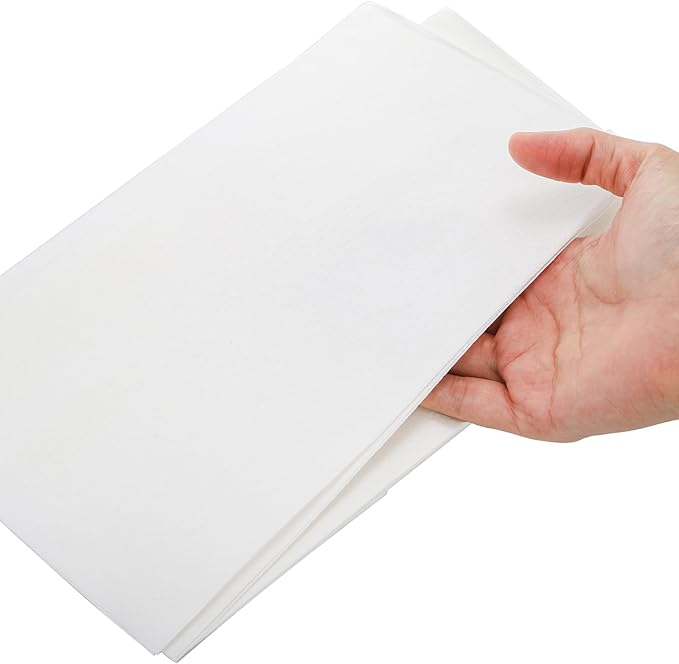 Okllen 200 Pcs Bird Cage Liners, 11x20 Inch Disposable Cage Paper Liners Pad Absorbent Non-Woven Tray Liners for Parrot Parakeet Finch Canary Pet Bird, White