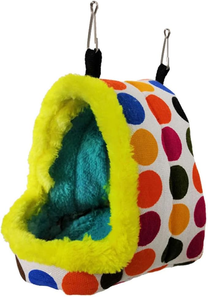 MERRYHAPY Plush Parrot Nest Bird Nest Pet Bird Bed Hammock Bird Cage Parrot Habitat Cave Hanging Tent Sleeping Pad for Parrot Nest Parrot House Birdcage The Bird Box Accessories Toy