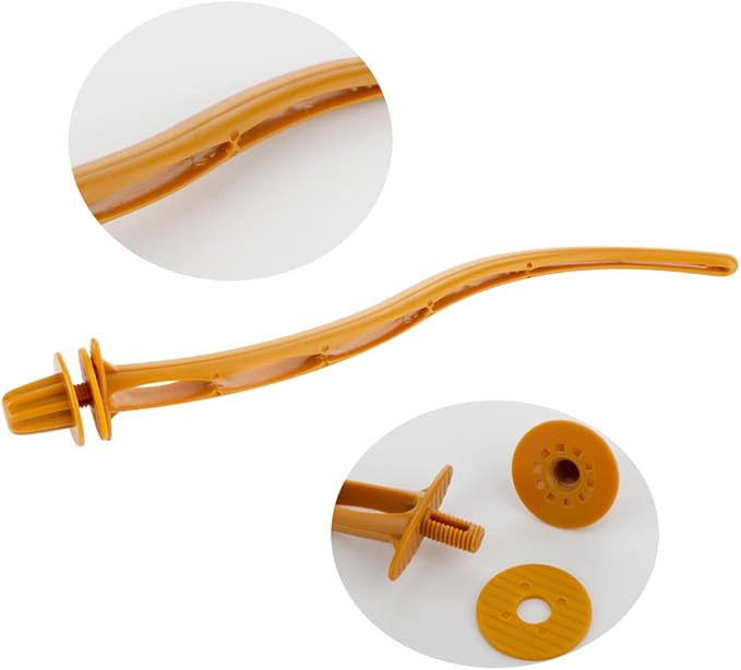 2 PCS Bird Perches Canary Finch Budgie Cage Universal Plastic Stand Stick Toy Holders, 8.7 Inches