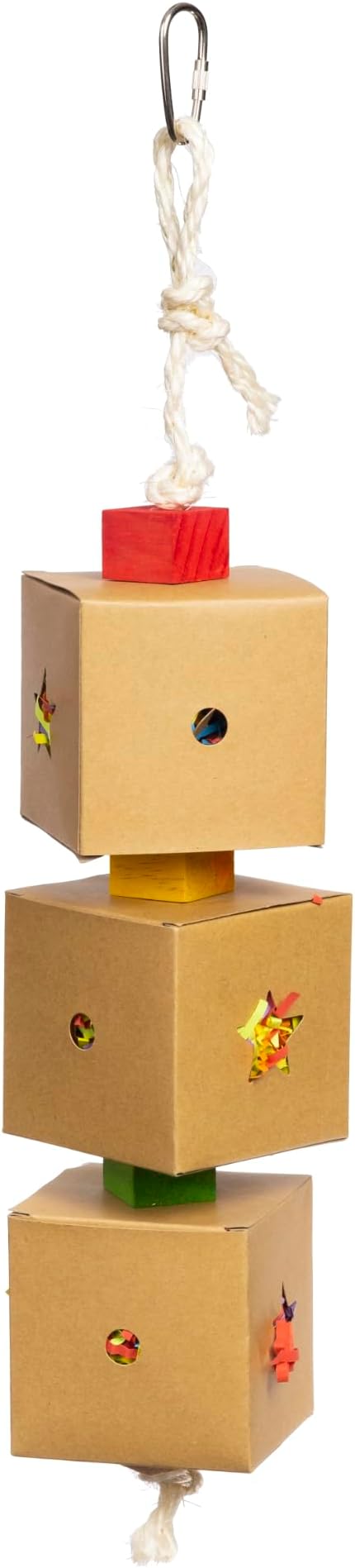 Prevue Pet Products 3-Box Stuff & Hide Playfuls Bird Toy - Accessories for Parakeets, Parrots, Conures, Cockatiels, Budgies, and Small to Medium Birds, Ideal for Foraging and Enrichment