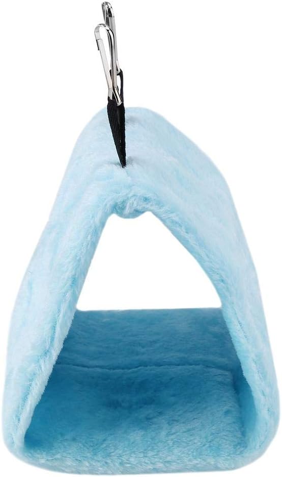 Warm Bird Nest, House Shed Hut Hanging Hammock Finch Cage, Soft Plush Hammock Hanging Cage Tent, for Parrot Budgies Eclectus Parakeet Cockatiels Cockatoo