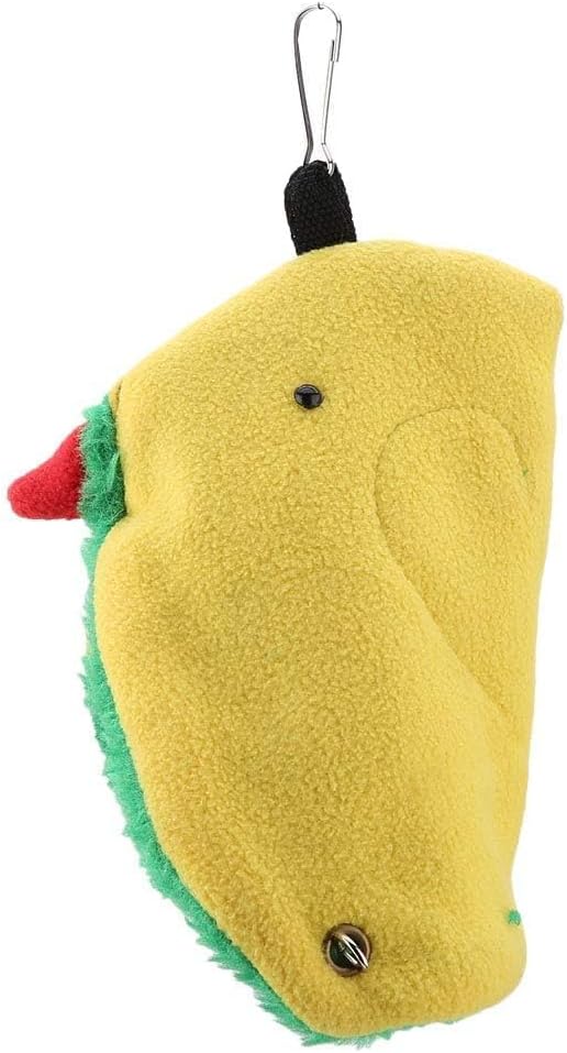 Winter Warm Bird Hammock Tent Parrots Hanging Nests Shed Hut, Soft Plush Sleeping Bed Hideaway Cage Pet Toy for Parakeets Cockatiels Conures Lovebirds Finch