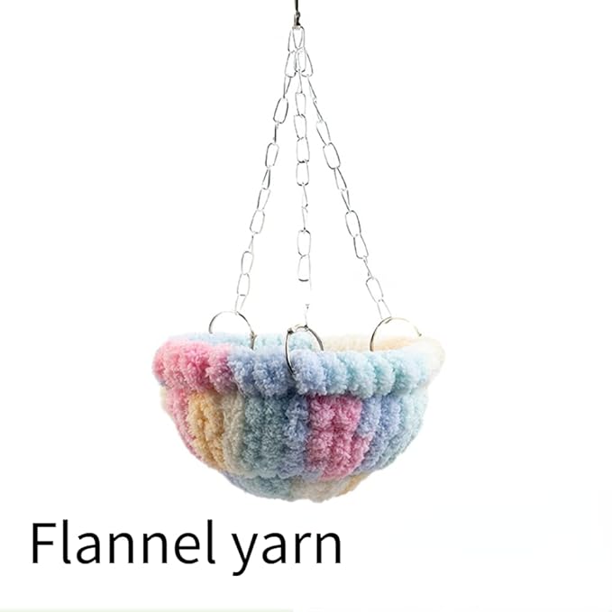 Warm Nest Bed Large Bird Swing Toy for Parrot Cockatiel Parakeet African Grey Cockatoo Macaw Amazon Conure Budgie Canary Lovebird Finch Hamster Chinchilla Cage Perch (Green)