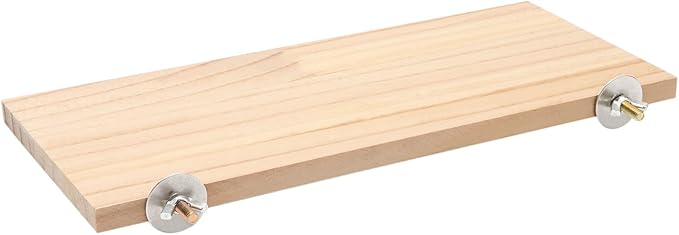 Wontee Bird Perch Stand Wooden Platform for Cockatiels Conures Rats Gerbils Chinchillas Squirrels (M)