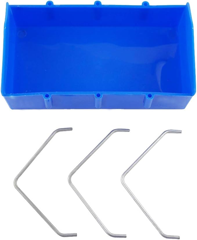 OMEM Bird Feeder Water Food Feeding,Bird Cage Feeder, Outdoor Feeding Trough,Storage Feed Supplies (20CM)