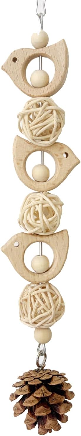 Bird Swing Bird Toys Parrot Toys Parakeet Toys Bird Cage Accessories for Budgerigar, Parakeet, Conure, Cockatiel, Mynah, Love Birds, Finches (B)