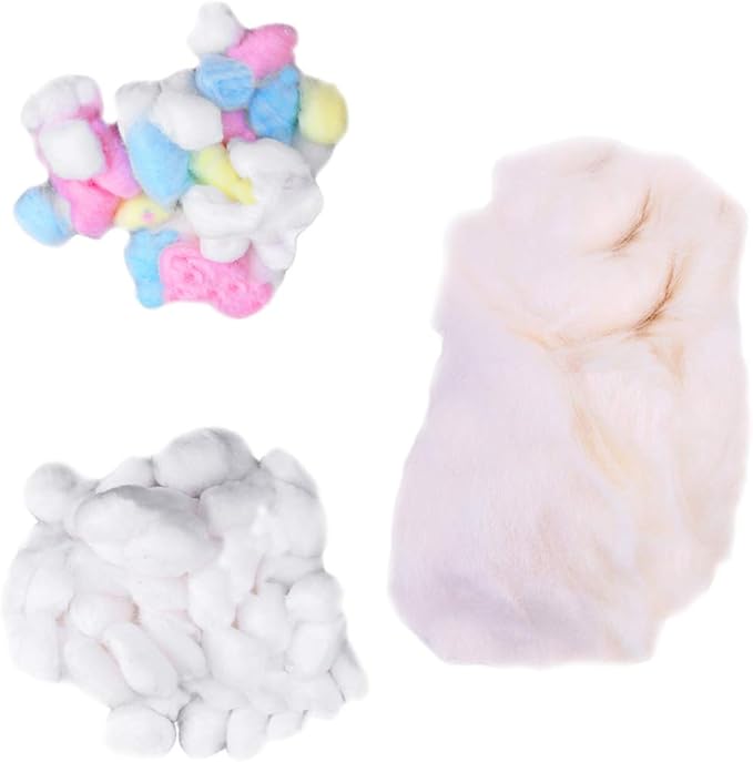 balacoo 3 Hamster Cave Accessories Hamsters House Cotton Budgie Nesting Material Cockatiel Nesting Material Hamster Winter Ball Pet House Warm Cushion Keep Warm Small Pet Products