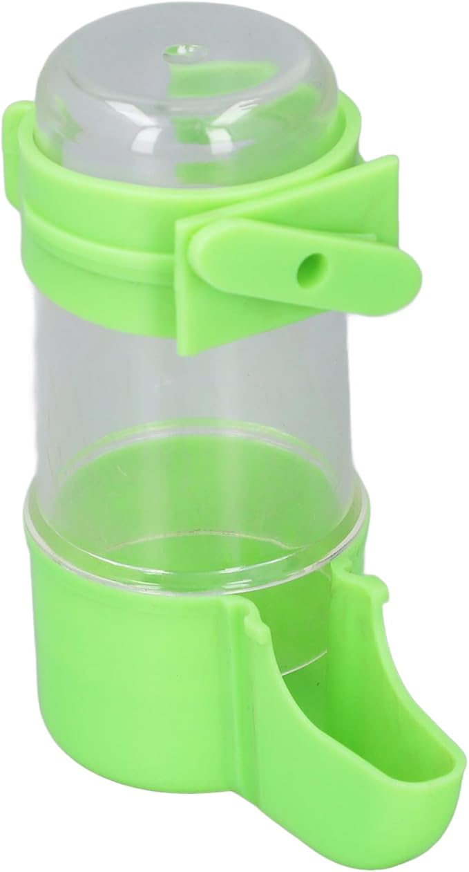 Pet Bird Hanging Water Feeder, 6Pcs EcoFriendly Automatic Bird Cage Water Feeder for Finches (100ml)