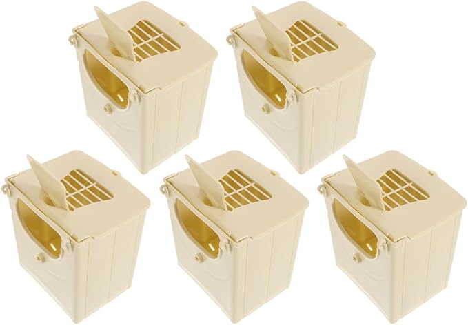 BESPORTBLE 5pcs Box Bird Breeding Box Bird Nesting House Plastic Nest Parakeet Cage Small House Plastic Cage Sleeping s House Pet Supply