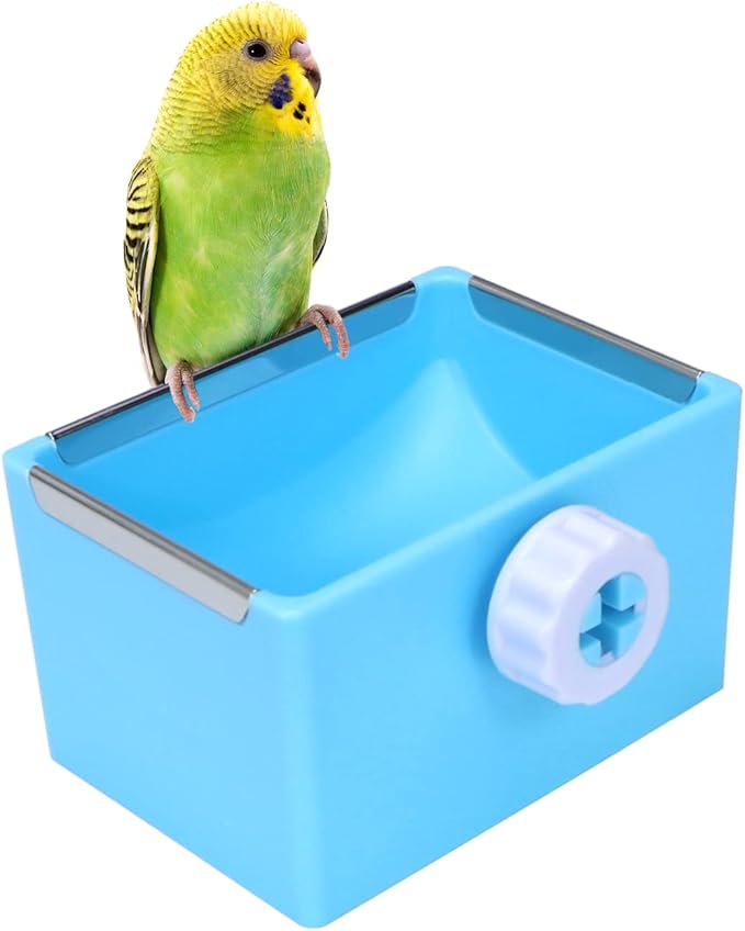 Litewoo Bird Food Bowl Feeder Colorful Basin Durable Cage Accessories Suitable for Birds Parrot Parakeet Cockatiel Budgie Finch Hamster Rat