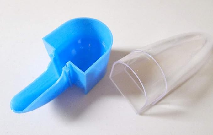 Bird Cage Water Bottle Dispenser Feeder for Zebra Finch Budgies Set of 2 (Blue)