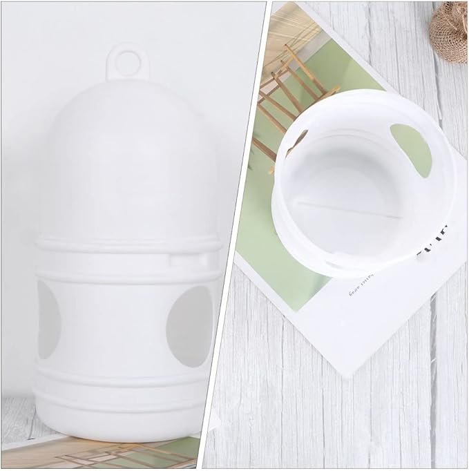 balacoo Bird Water Feeder 2 Pack 9.44 Inch Plastic Household Quail Waterer Detachable Bird Water Dispenser for Parrots Doves Pigeons Accessory